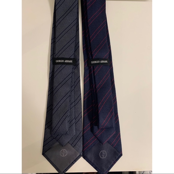 2For1 Giorgio Armani 100% Silk Ties - Picture 2 of 2